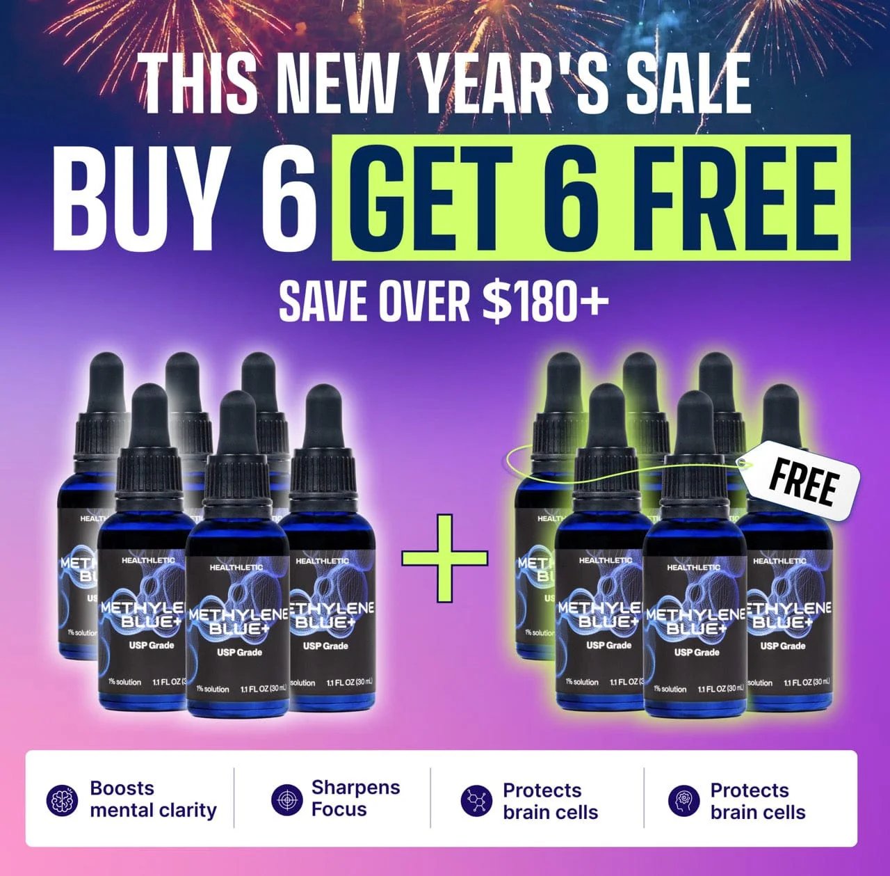 Methylene Blue 1% 30mL | VIP 6+6 Valentine's Day Deal