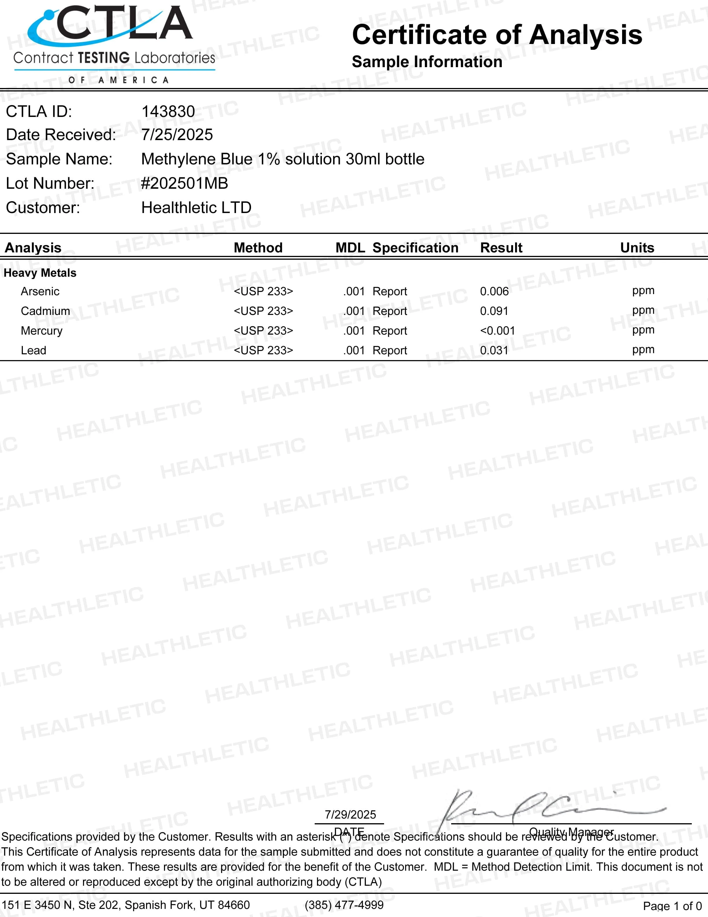 Ultimate methylene blue 1% 30mL (1.0 oz) | Just Shipping - Image 3
