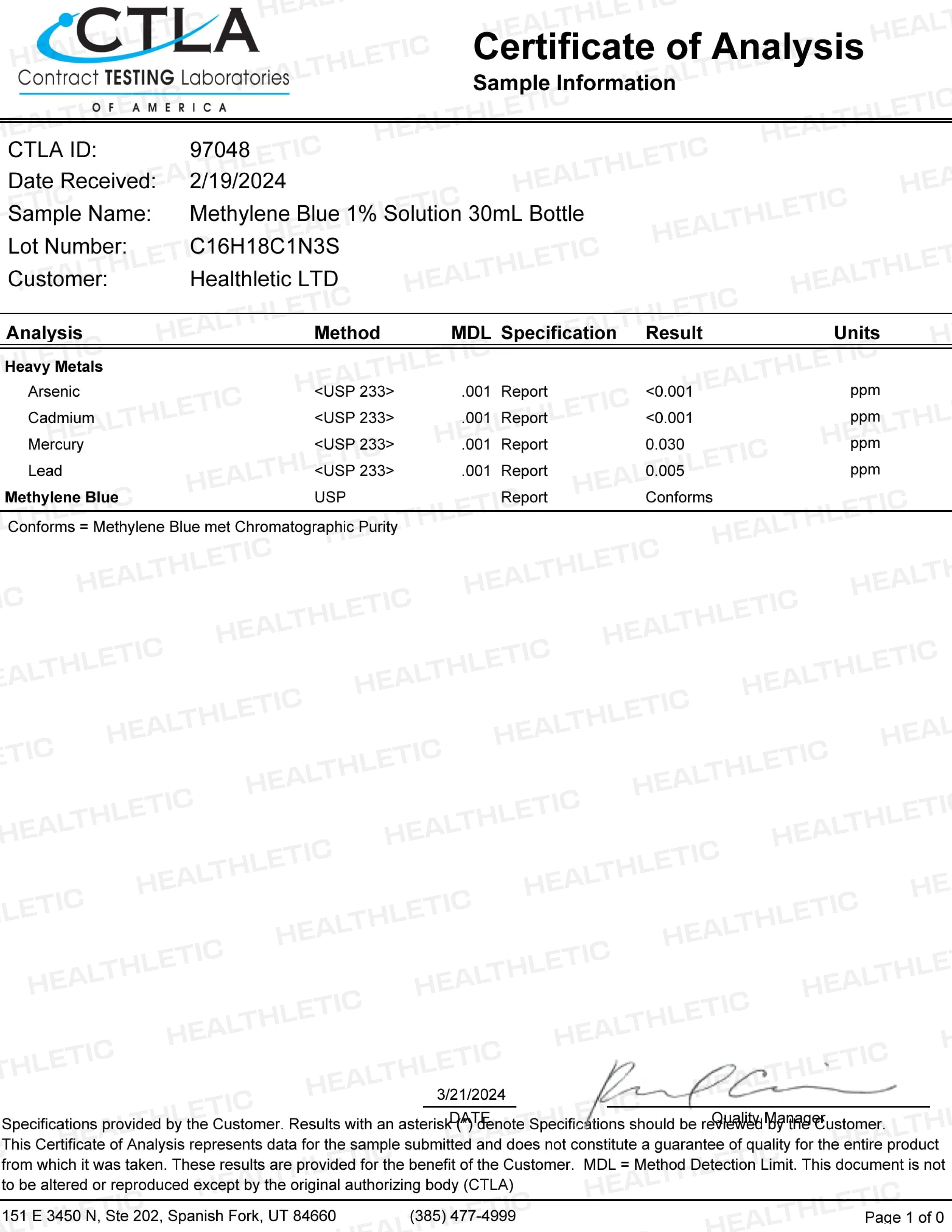 Ultimate methylene blue 1% 30mL (1.0 oz) | Just Shipping - Image 5